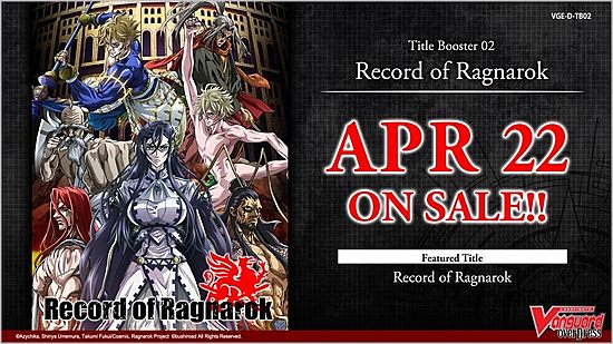 Cardfight  Vanguard Ccg   Overdress Title  : Record Of Ragnarok Booster Box  Display  12 Pakker Engelsk