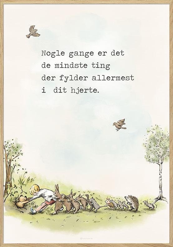 Peter Plys Plakat De Mindste Ting