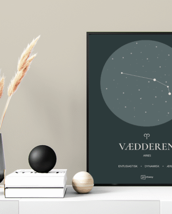 Vædderen Stjernetegn Plakat