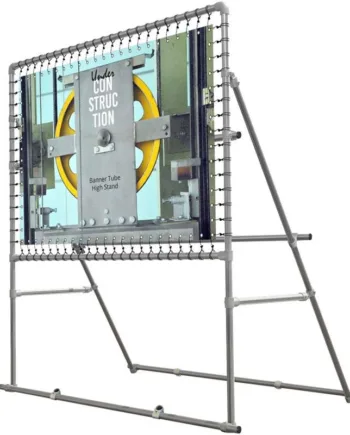 Banner Tube High Stand  Fritstående Ramme Af Alurør     Mm     48 Mm 200   100 Cm