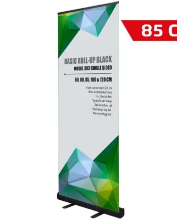 Basic Roll-up Kassette  Enkeltsidet  Sort  85 Cm