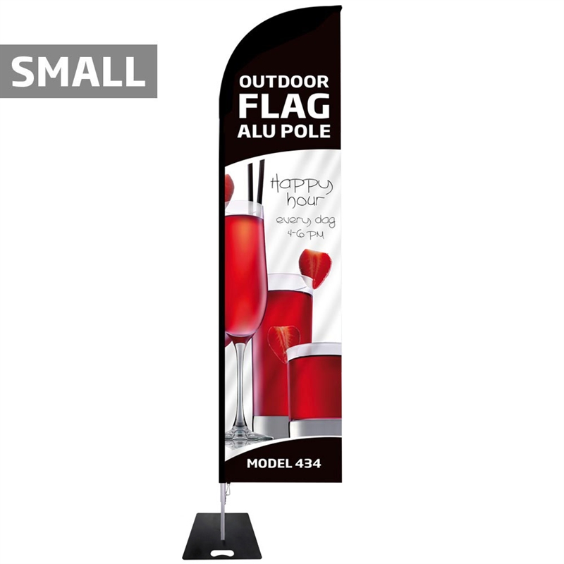 Beachflag Outdoor Bow Flag Alustang Small Uden Fod Og Flag