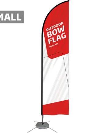 Beachflag  Outdoor Bow Flag  Small Inkl  Flag Og Krydsfod Med Vandpose