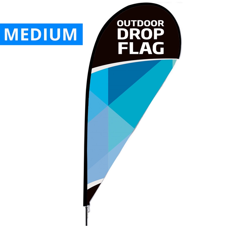 Beachflag Outdoor Drop Flag Medium Inkl Flag
