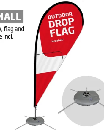 Beachflag  Outdoor Drop Flag  Small  Inkl  Flag Og Cross Flag Base