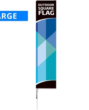Beachflag  Outdoor Square Flag  Large  Inkl  Stang  Flag Og Spike-fod