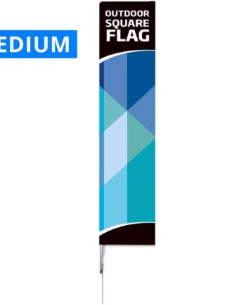 Beachflag  Outdoor Square Flag  Medium  Inkl  Stang  Flag Og Spyd