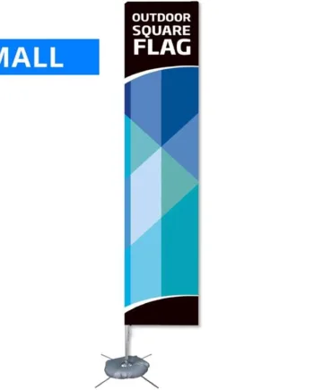 Beachflag  Outdoor Square Flag  Small  Inkl  Stang  Flag Og Cross-fod