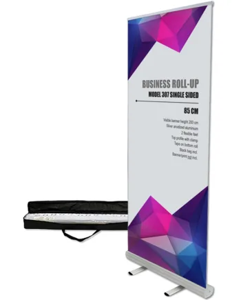 Business Roll-up  Enkeltsidet Kassette  85 Cm  Alu   Taske Med Lynlås På Langs