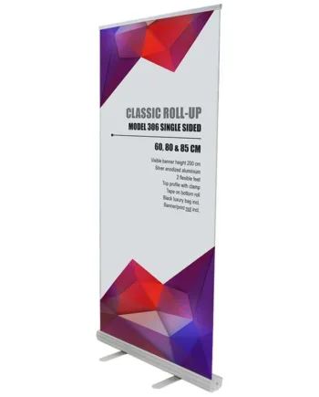 Classic Roll-up  Sølv  Enkeltsidet  Inkl  Banner Og Print
