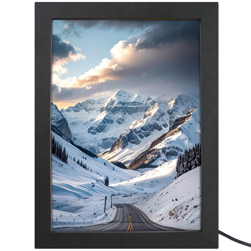 Crown Led Out Box Enkeltsidet Sort