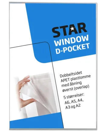 -lomme Akrylholder  Vertikal  Med Tape