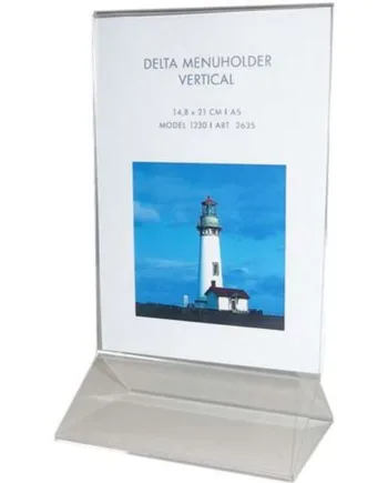 Delta Menukortholder Vertikal A5 14 8x21 Cm