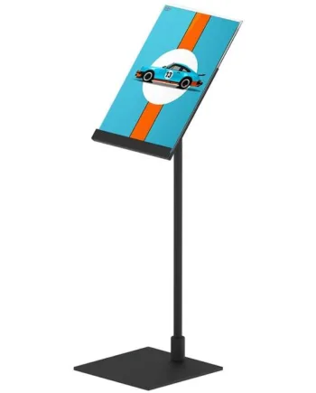 Design Stand  Bordskilt Med Skrå Vertikal Akrylholder  A5