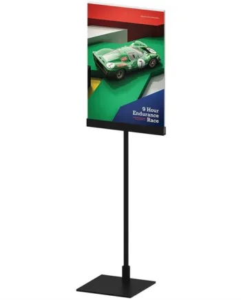Design Stand  Bordskilt Med Vertikal Akrylholder  A4