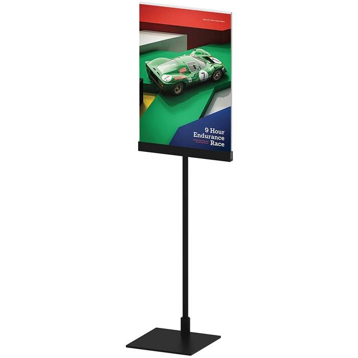 Design Stand Bordskilt Med Vertikal Akrylholder A4