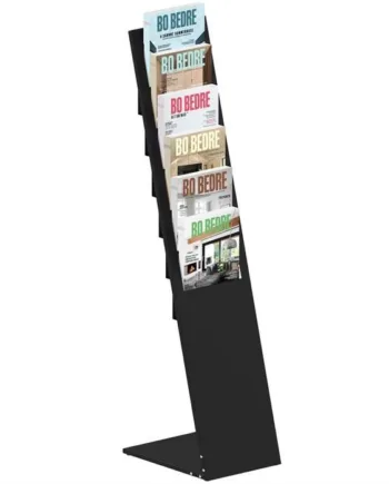 Design Stand Brochureholder  Sort Stål  A4   M65