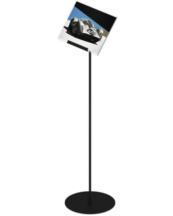 Design Stand  Gulvskilt Med Horisontal Skrå Akrylholder  A4
