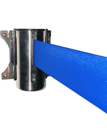 Dispenser  Sølv  Med       Blåt Bånd  Til Crowd Barrier Belt System