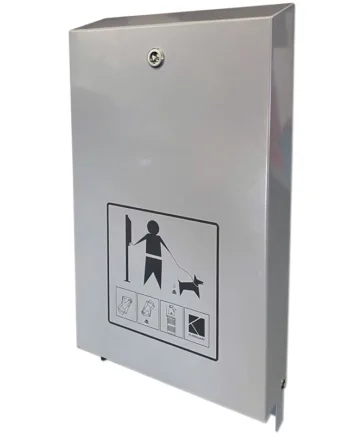 Eco Dispenser Til Hundeposer  Sølv  Med Tryk