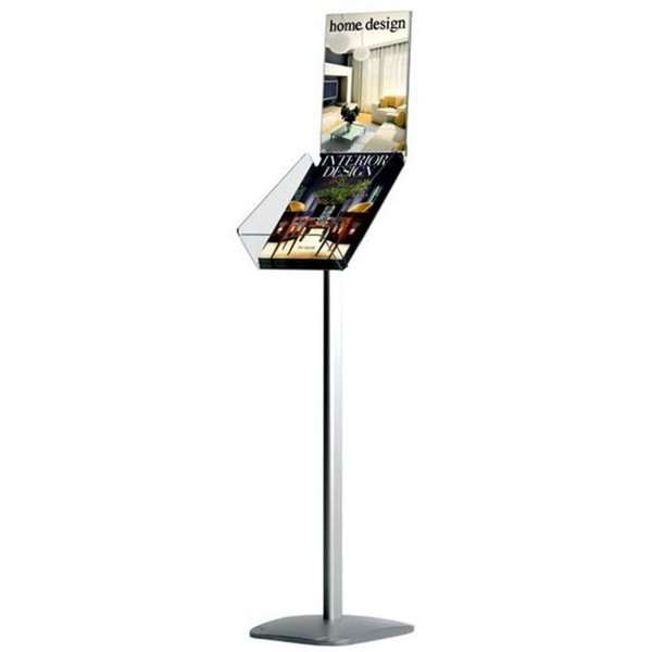 Expo Brochurestander Med A4 Infoholder Vertikal A4 21x29 Cm