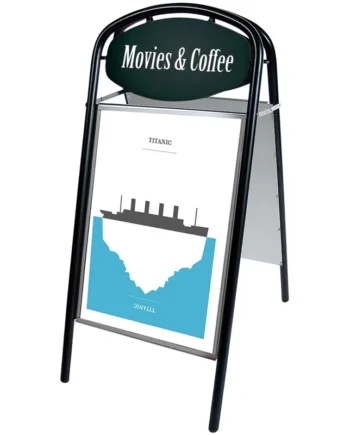 Expo Ellipse Gadeskilt Med Logoplade  50   70 Cm  Sort