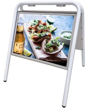 Expo Sign Gadeskilt  Hvidt  A3 Med Frontplader