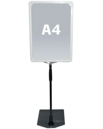 Flex Stander Med Hvid Plastramme  A4