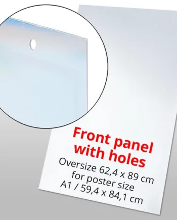 Frontplade Med Huller Til Wind-line Basic Gadeskilt  62     89 Cm