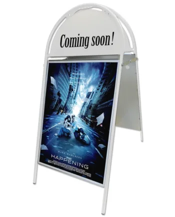 Gotik Budget Gadeskilt Med Logoplade  50   70 Cm  Hvid