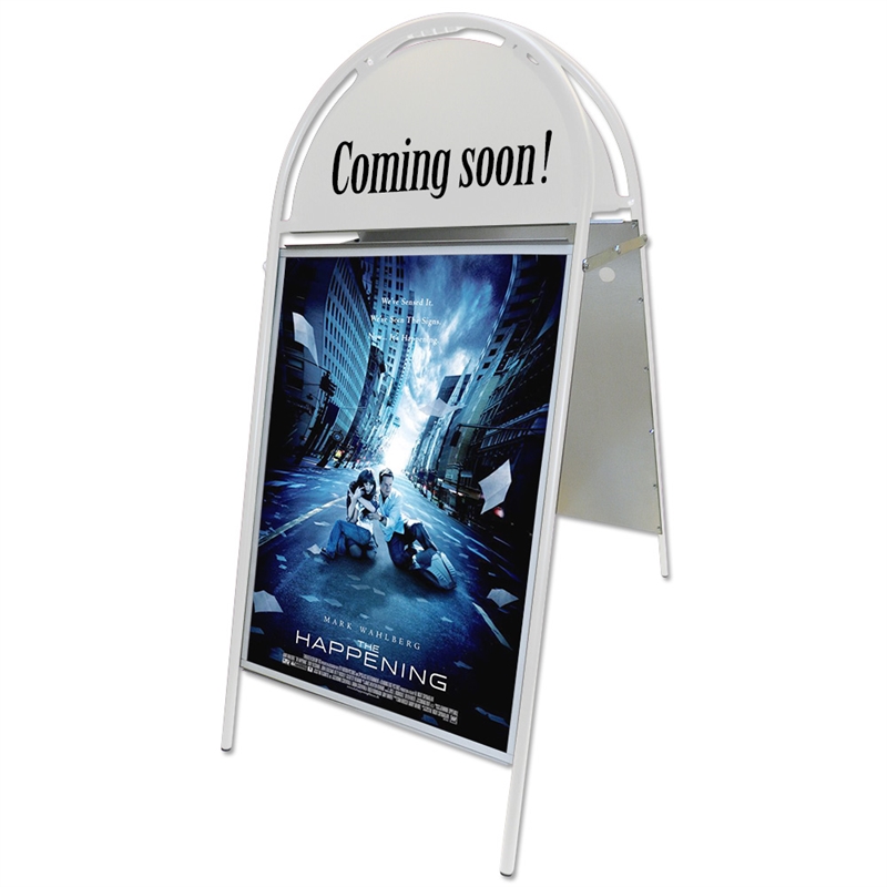 Gotik Budget Gadeskilt Med Logoplade 50 70 Cm Hvid
