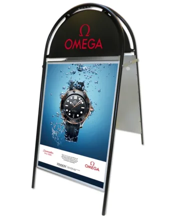 Gotik Budget Gadeskilt Med Logoplade  50   70 Cm  Sort