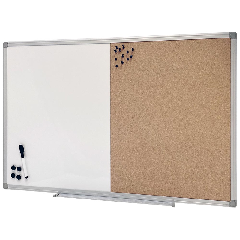 Kombitavle Kork Whiteboard 60 40 Cm