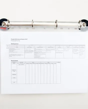Kraftig  Magnetisk Ringbinder Med   Ringe