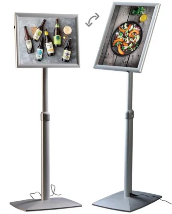 Led Justérbar Infostander Med A3 Klapramme