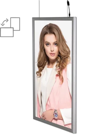Led Lysramme  Horisontal Vertikal  Dobbeltsidet  70   100 Cm