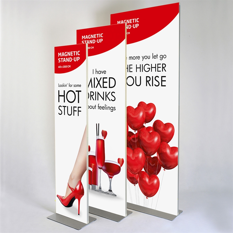 Magnetic Stand-up Bannerstander Med Fod