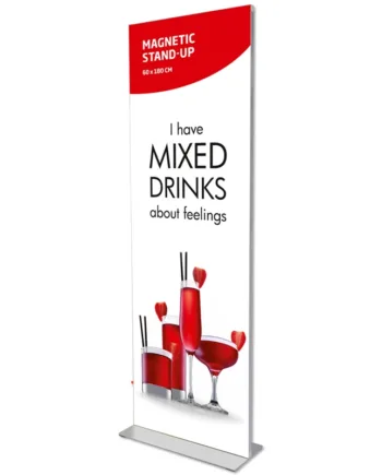 Magnetic Stand-up  Bannerstander  60   180 Cm