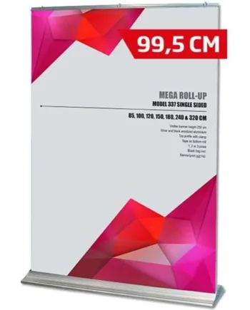 Mega Roll-up Enkeltsidet  Alu Sølv  99     250 Cm
