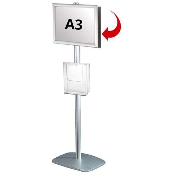 Mini Multi Stander Dobbeltsidet A3 Snapramme A4 Brochureholder