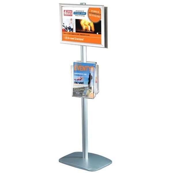 Mini Multi Stander Dobbeltsidet Snapramme A4 Brochureholder