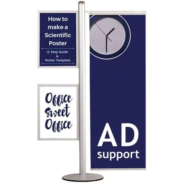 Multistand 16 Dobbeltsidet Med Stk A2 Slide-in 50cm Banner