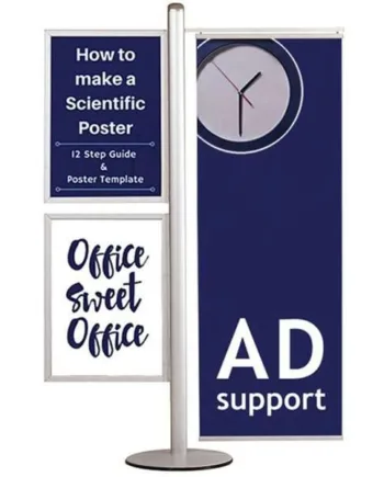 Multi Stander 16 Dobbeltsidet Med 2x50x70 Slide-in  50cm Banner