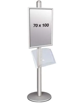 Multi Stander   Enkeltsidet Med Akrylhylde 25mm 1x70x100cm
