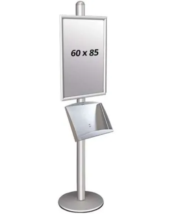 Multi Stander   Enkeltsidet Med Stålhylde 25mm 1x60x85cm