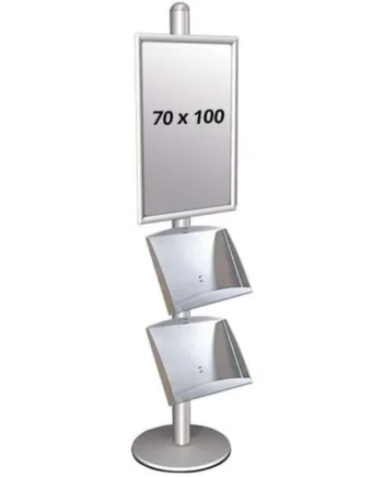 Multi Stander   Enkeltsidet Med   Stålhylder 25mm  1x70x100cm