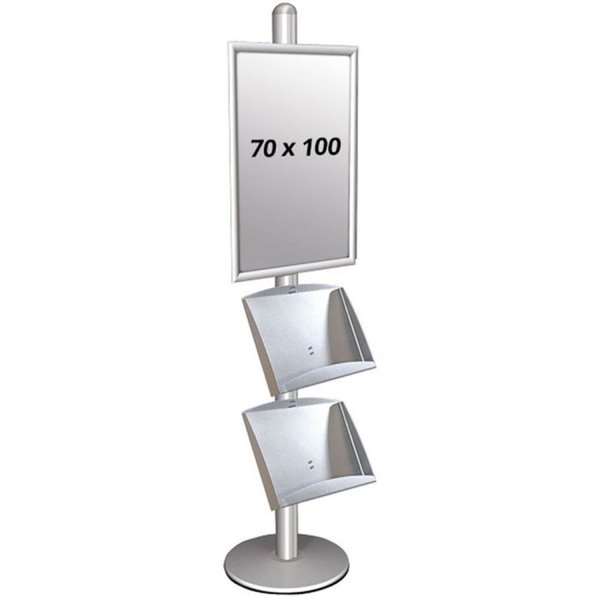 Multi Stander Enkeltsidet Med Stålhylder 25mm 1x70x100cm