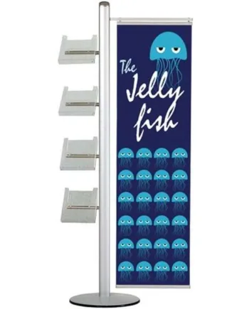 Multi Stander 19 Enkeltsidet    Stk 40cm Banner   4xa4 Hylder