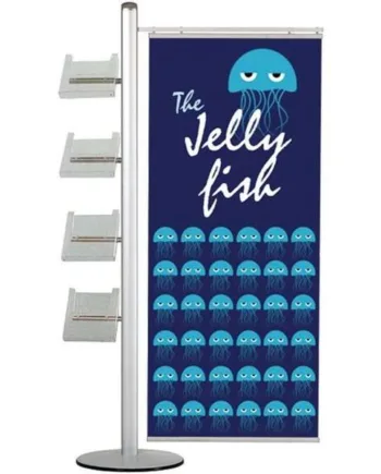 Multi Stander 19 Enkeltsidet    Stk 60cm Banner   4xa4 Hylder