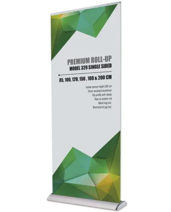 Premium Roll-up  Enkeltsidet Kassette  Alu  Med Teleskopstang